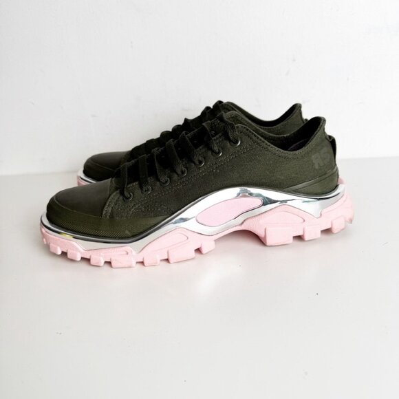ADIDAS Raf Simons X Detroit Runner Olive Size 8 men’s - Picture 5 of 10